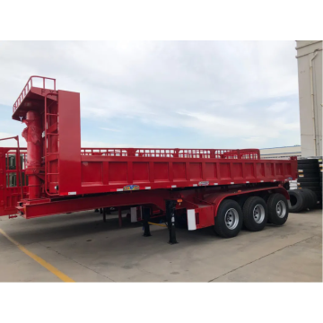 Venta caliente 3axle volcado semi trailer